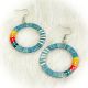 Earrings Gray Multi Quill