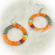 Earrings Round Org Multi Quill