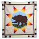 Star Quilt Bear Tan & Multicol