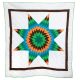 Star Quilt Gr/Org/Brwn