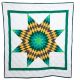 Star Quilt Mustard/Teal/Brown