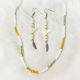 SET White Bird Wht/Gold/Silver