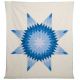 Star Quilt Flower Cream & Blue