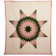 Star Quilt Pink/olive Green