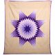 Star Quilt GrayBk/Pur/Cream