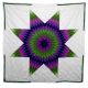 Star Quilt Gr/Pur/Pink