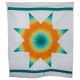 Star Quilt Teal/Turq/Mustard/Y