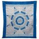 Star Quilt King Satin Blue&Wht