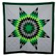 Star Quilt Gray/Lime/Green