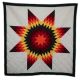 Star Quilt Hunter Grn/R/O/Y/Cr