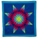 Star Quilt Butterflies/Blue/Pk
