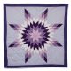 Star Quilt Purples/Wht/Flowers