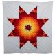 Star Quilt Maroon/Yel/Org/Red